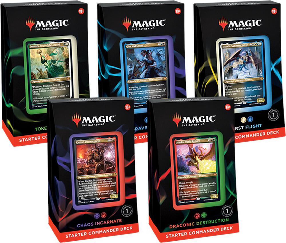 Starter Commander Deck - Set of 5 card from Starter Commander Decks
