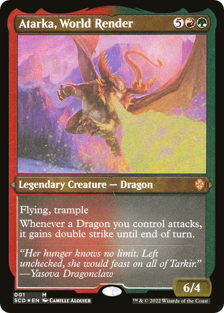 Atarka, World Render (Foil Etched) 1 card from Starter Commander Decks
