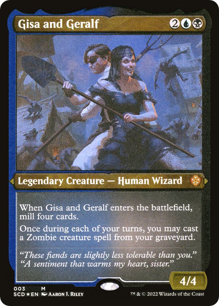 Gisa and Geralf (Foil Etched) 3 card from Starter Commander Decks