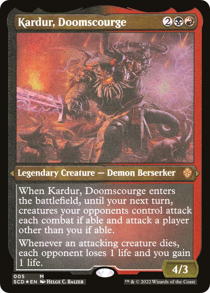 Kardur, Doomscourge (Foil Etched) 5 card from Starter Commander Decks