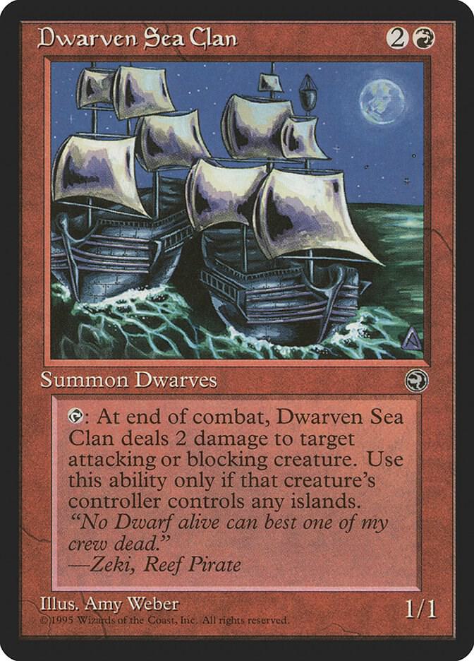 Dwarven Sea Clan card from Homelands