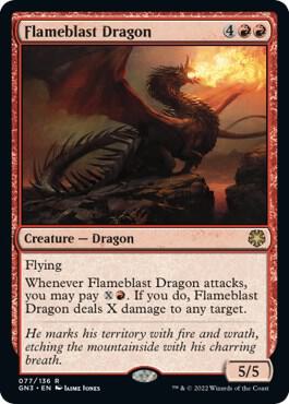 Flameblast Dragon 77 card from Magic Game Night: Free-For-All