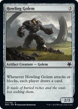 Howling Golem 117 card from Magic Game Night: Free-For-All