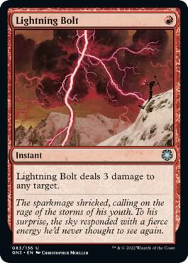 Lightning Bolt 83 card from Magic Game Night: Free-For-All