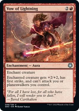 Vow of Lightning 88 card from Magic Game Night: Free-For-All