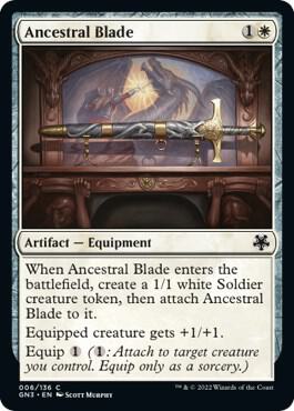 Ancestral Blade 6 card from Magic Game Night: Free-For-All