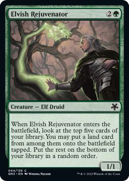 Elvish Rejuvenator 94 card from Magic Game Night: Free-For-All