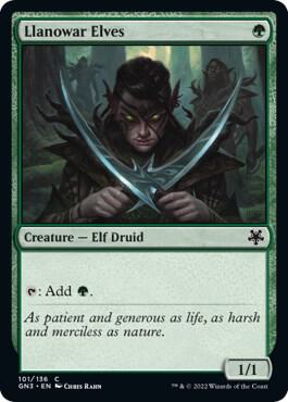 Llanowar Elves 101 card from Magic Game Night: Free-For-All