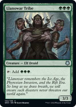 Llanowar Tribe 102 card from Magic Game Night: Free-For-All