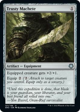 Trusty Machete 121 card from Magic Game Night: Free-For-All