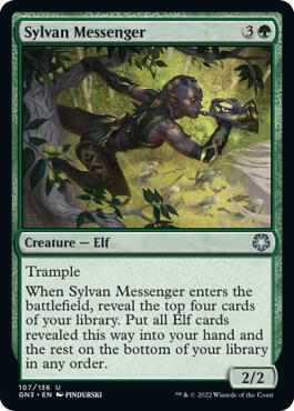 Sylvan Messenger 107 card from Magic Game Night: Free-For-All