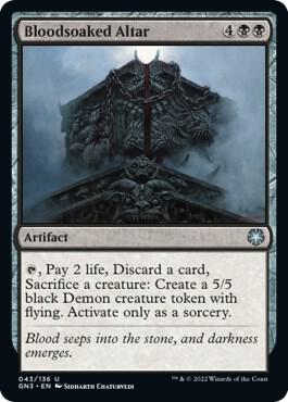 Bloodsoaked Altar 43 card from Magic Game Night: Free-For-All