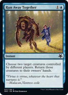 Run Away Together 37 card from Magic Game Night: Free-For-All