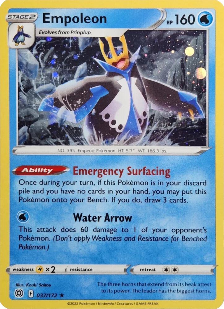 Empoleon (Cosmos Holo) 037/172 card from Miscellaneous Cards & Products