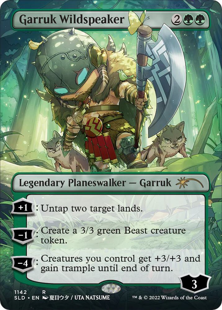 Garruk Wildspeaker (Borderless) 1142 card from Secret Lair Drop Series