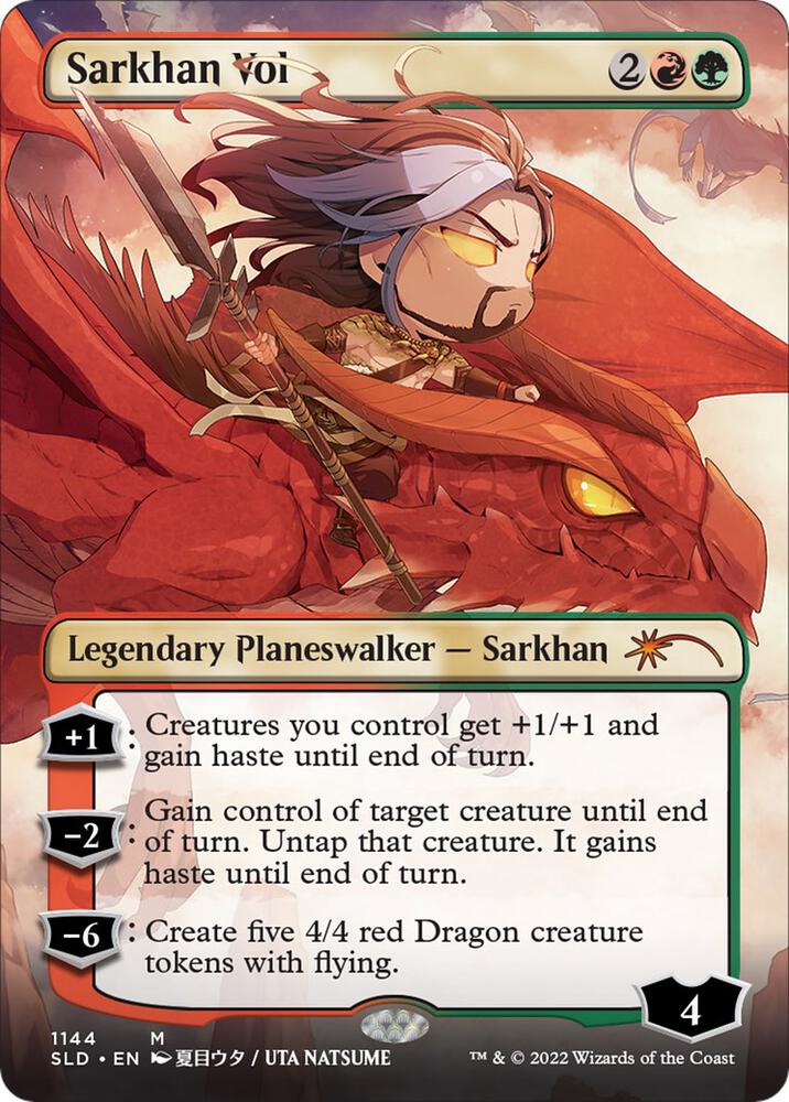 Sarkhan Vol (Borderless) 1144 card from Secret Lair Drop Series