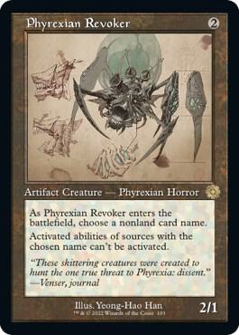 Phyrexian Revoker (Schematic) 103 card from The Brothers' War: Retro Frame Artifacts