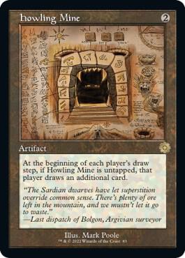 Howling Mine (Schematic) 83 card from The Brothers' War: Retro Frame Artifacts