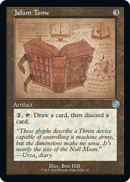 Jalum Tome (Schematic) 87 card from The Brothers' War: Retro Frame Artifacts