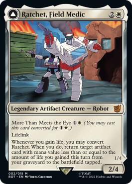 Ratchet, Field Medic 2 card from Universes Beyond: Transformers