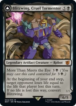 Blitzwing, Cruel Tormentor 4 card from Universes Beyond: Transformers