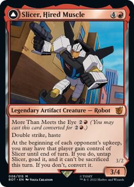 Slicer, Hired Muscle 6 card from Universes Beyond: Transformers