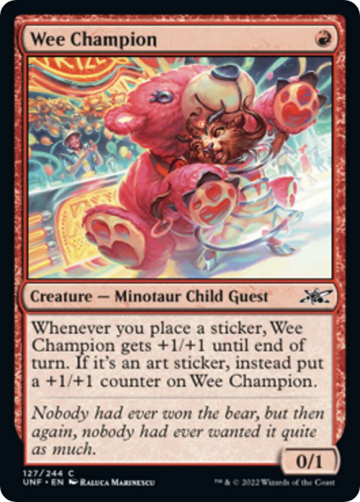 Wee Champion 127 card from Unfinity