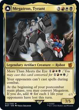 Megatron, Tyrant 12 card from Universes Beyond: Transformers