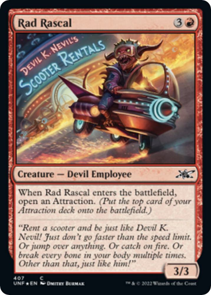 Rad Rascal (Galaxy Foil) 407 card from Unfinity