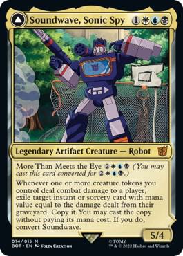 Soundwave, Sonic Spy 14 card from Universes Beyond: Transformers