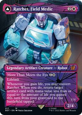 Ratchet, Field Medic (Shattered Glass) 17 card from Universes Beyond: Transformers