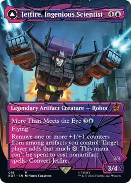 Jetfire, Ingenious Scientist (Shattered Glass) 18 card from Universes Beyond: Transformers