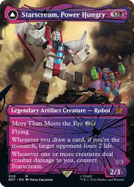 Starscream, Power Hungry (Shattered Glass) 20 card from Universes Beyond: Transformers