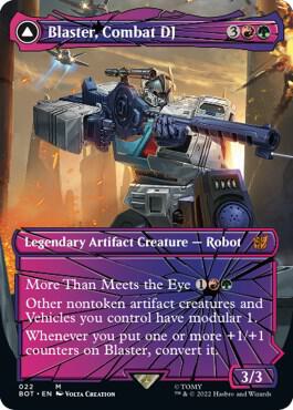 Blaster, Combat DJ (Shattered Glass) 22 card from Universes Beyond: Transformers