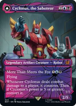 Cyclonus, the Saboteur (Shattered Glass) 23 card from Universes Beyond: Transformers