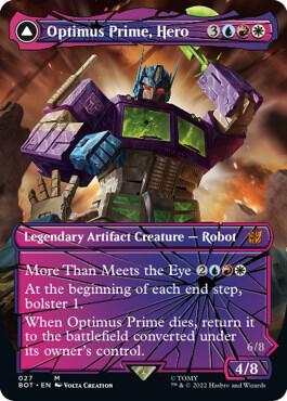Optimus Prime, Hero (Shattered Glass) 27 card from Universes Beyond: Transformers