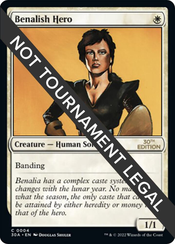 Benalish Hero 4 card from 30th Anniversary Edition