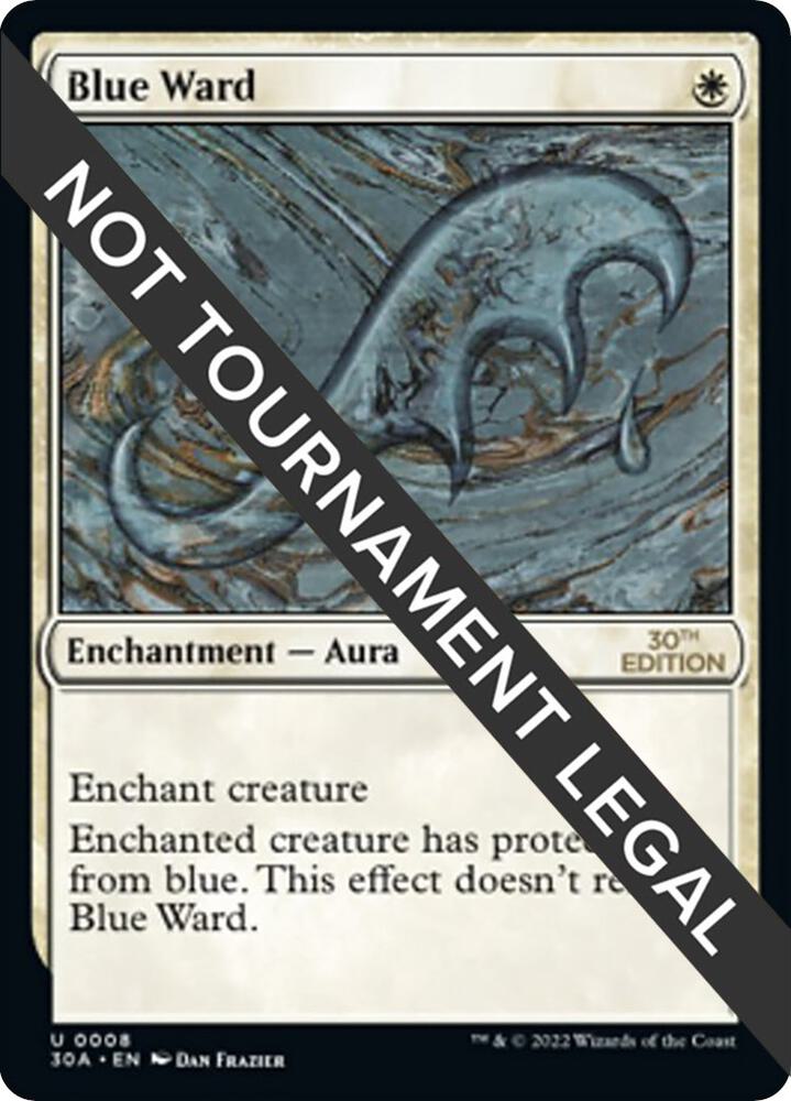 Blue Ward 8 card from 30th Anniversary Edition
