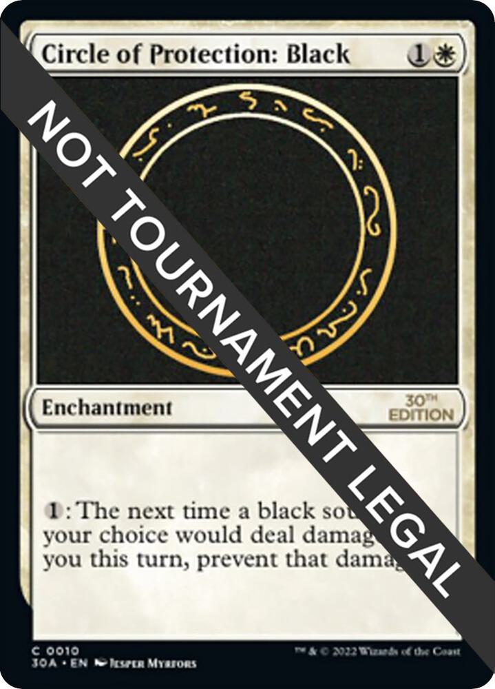 Circle of Protection: Black 10 card from 30th Anniversary Edition