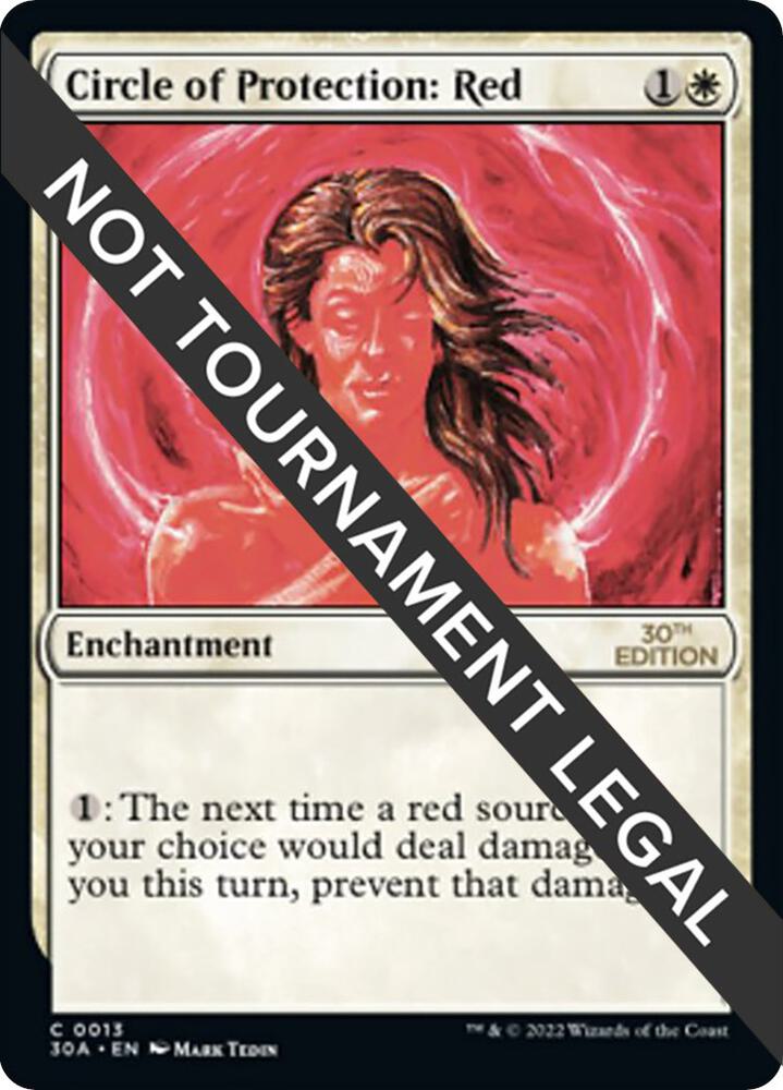 Circle of Protection: Red 13 card from 30th Anniversary Edition