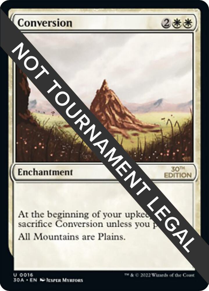 Conversion 16 card from 30th Anniversary Edition