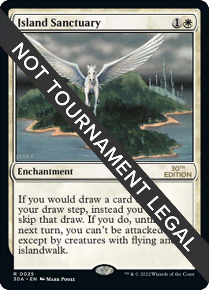 Island Sanctuary 25 card from 30th Anniversary Edition