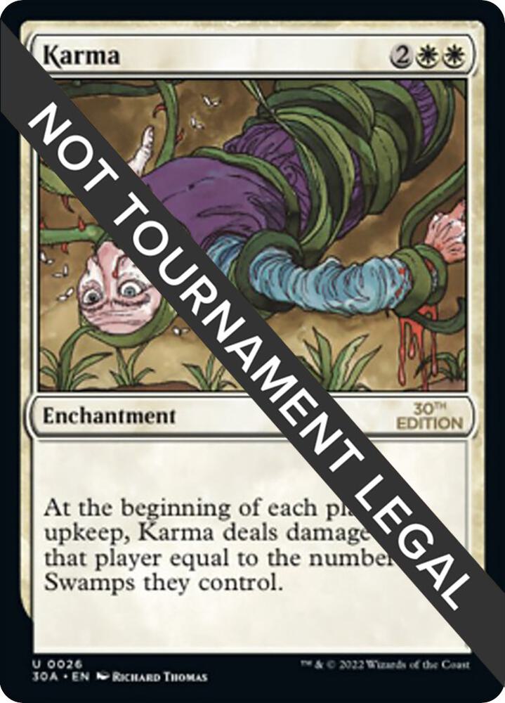 Karma 26 card from 30th Anniversary Edition