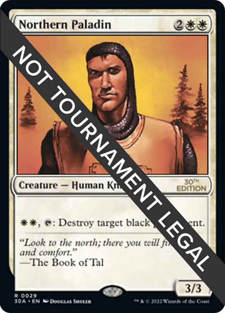 Northern Paladin 29 card from 30th Anniversary Edition