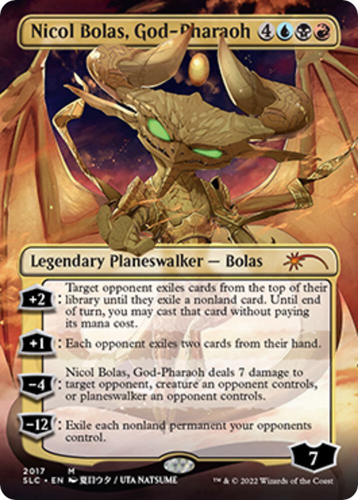 Nicol Bolas, God-Pharaoh 2017 card from Secret Lair Countdown Kit