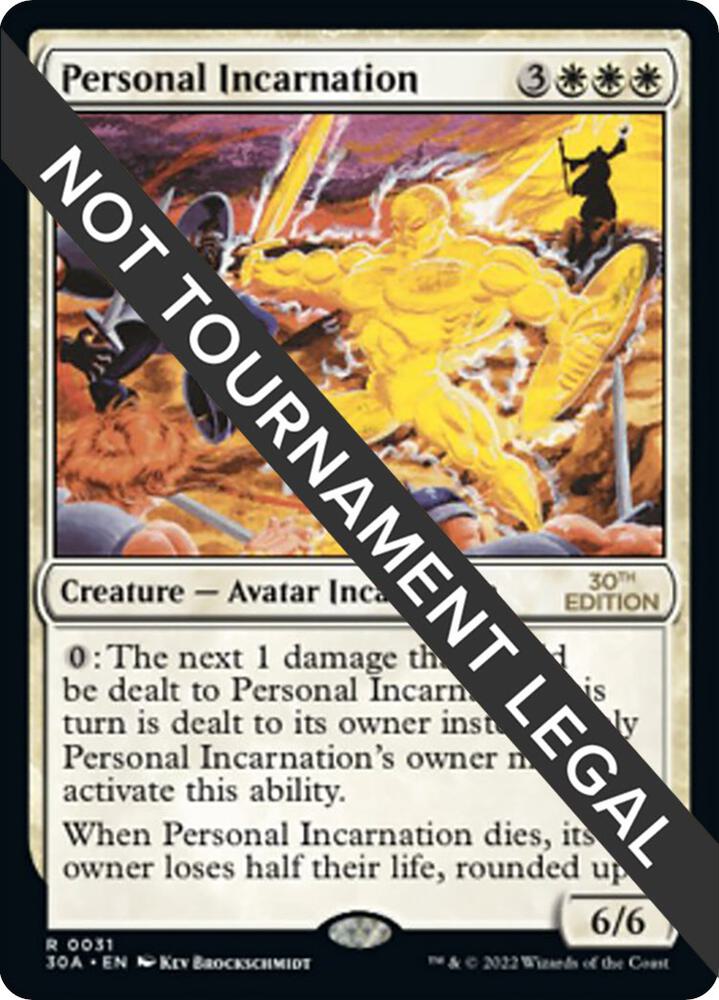 Personal Incarnation 31 card from 30th Anniversary Edition