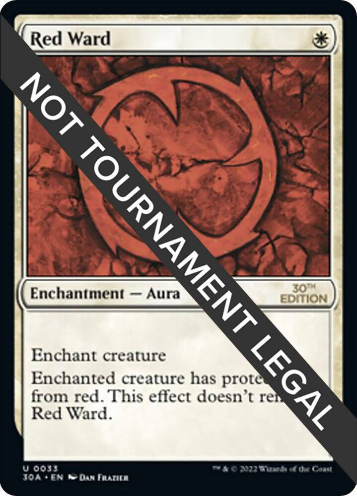 Red Ward 33 card from 30th Anniversary Edition