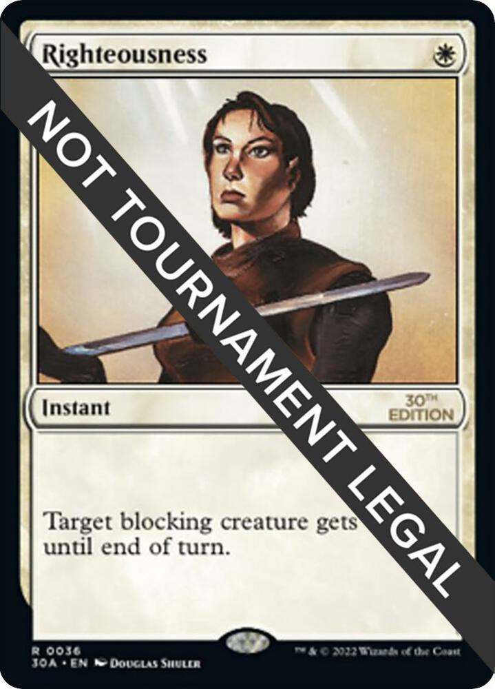 Righteousness 36 card from 30th Anniversary Edition