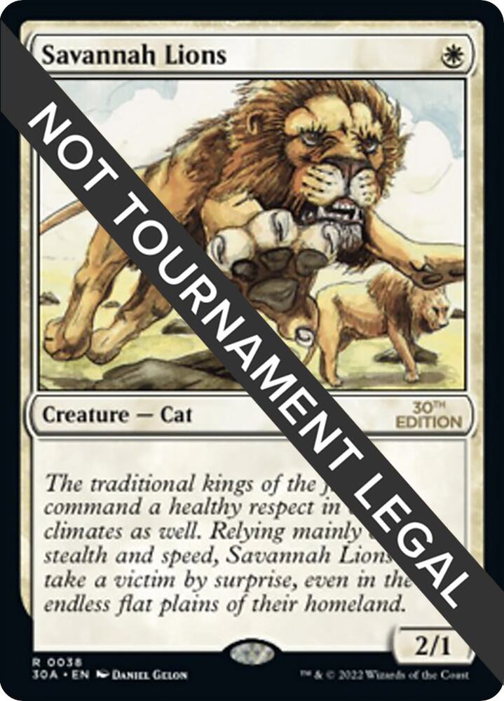 Savannah Lions 38 card from 30th Anniversary Edition
