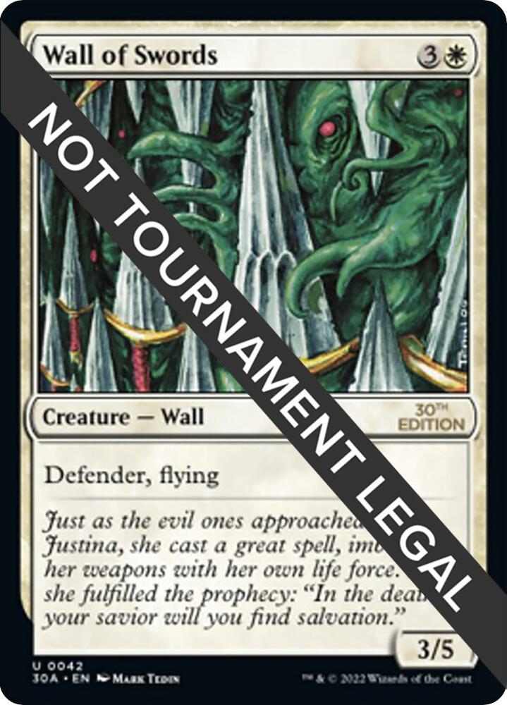 Wall of Swords 42 card from 30th Anniversary Edition